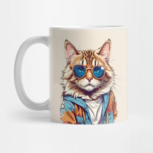 Hipster Cat Mug